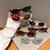 New in Small Cat Eye Sunglasses Women Trendy Vintage Composite Shades Eyewear Fashion Luxury Brand Designer Sun Glasses