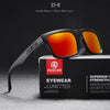 KDEAM 2022 Square Men's Polarized Sunglasses Outdoors Lifestyle Coating Sun Glasses New Matching Colors With Box
