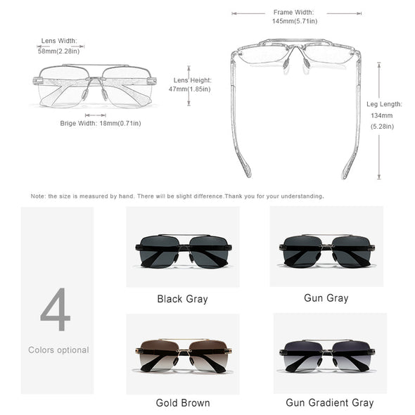 Brand New Design Sunglasses For Men Polarized Gradient Sun glasses Women Men Square Retro Eyewear Okulary