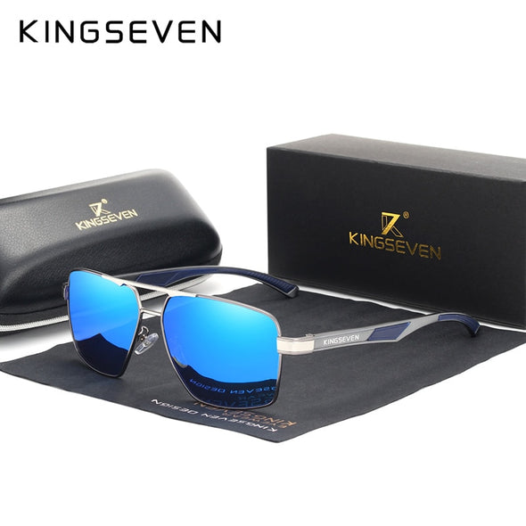 Aluminum Men's Sunglasses Polarized Lens Brand Design Temples Sun glasses Coating Mirror Glasses Oculos de sol 7719