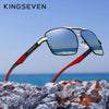 Aluminum Men's Sunglasses Polarized Lens Brand Design Temples Sun glasses Coating Mirror Glasses Oculos de sol 7719