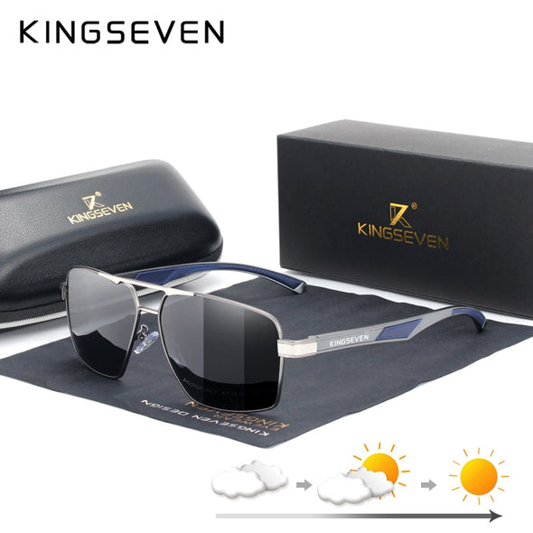 Aluminum Men's Sunglasses Polarized Lens Brand Design Temples Sun glasses Coating Mirror Glasses Oculos de sol 7719