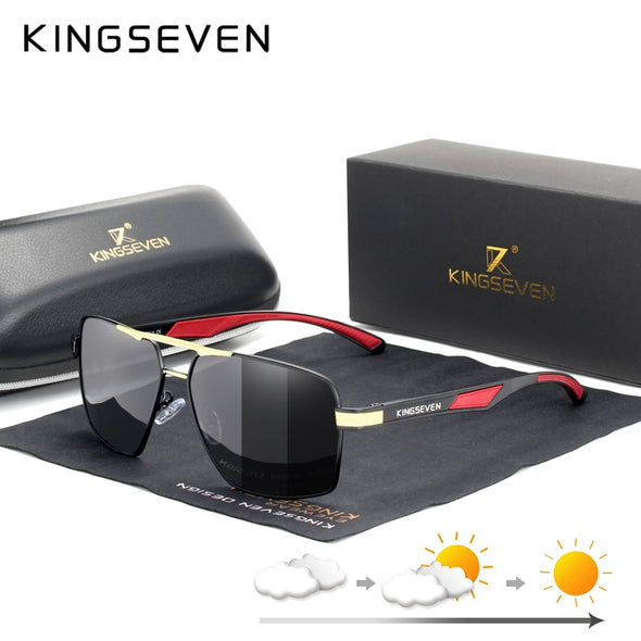 Aluminum Men's Sunglasses Polarized Lens Brand Design Temples Sun glasses Coating Mirror Glasses Oculos de sol 7719