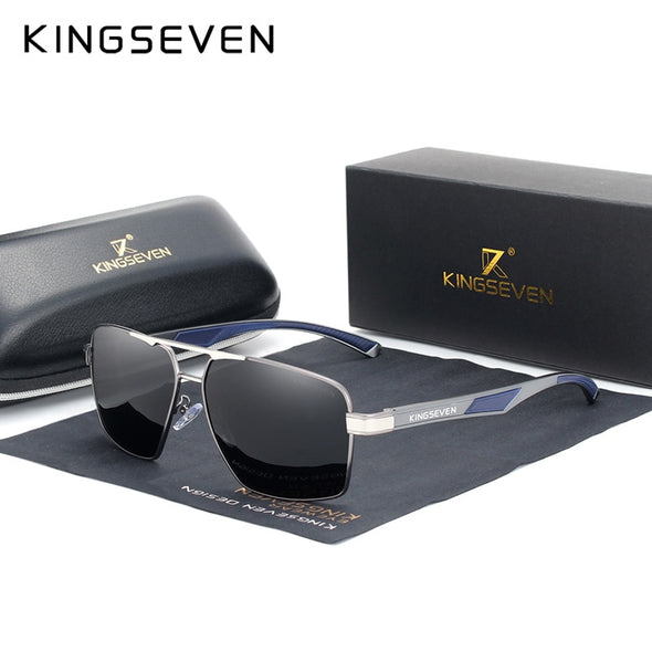 Aluminum Men's Sunglasses Polarized Lens Brand Design Temples Sun glasses Coating Mirror Glasses Oculos de sol 7719