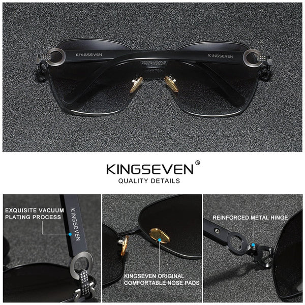 Brand New  Vintage Butterfly Sunglasses Women Retro Double Ring Design Gradient Square Sun Glasses Female UV400