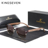 Handmade 2022 Black Walnut Wooden Sunglasses Men Polarized UV400 Protection Semi-Rimless Retro Eyewear Women Oculos