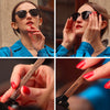 Handmade 2022 Black Walnut Wooden Sunglasses Men Polarized UV400 Protection Semi-Rimless Retro Eyewear Women Oculos