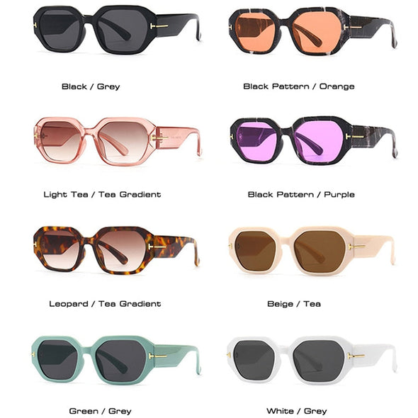 Fashion Square Sunglasses Women Brand Designer Retro Black Eyewear Shades UV400 Men Trending Sun Glasses