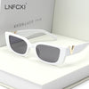 Retro Small Frame Cat Eye Sunglasses for Women 2023 Luxury V  Sun Glasses Men Fashion Jelly Sunglasses with Metal Hinges