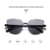 Ladies Cat Ear Sunglasses Frameless Jelly Transparent Sunglasses Retro All-in-one Ocean Piece Candy Color Sunglasses