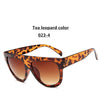 Flat top Oversized Sunglasses Women Retro Big Frames UV400 Sunglasses