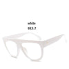 Flat top Oversized Sunglasses Women Retro Big Frames UV400 Sunglasses