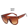 Flat top Oversized Sunglasses Women Retro Big Frames UV400 Sunglasses