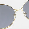Fashion Metal Women Sunglasses Mirror Classic Large frame Retro Street Beat Glasses Travel Oculos De Sol UV400