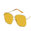 Fashion Metal Women Sunglasses Mirror Classic Large frame Retro Street Beat Glasses Travel Oculos De Sol UV400