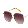 Fashion Metal Women Sunglasses Mirror Classic Large frame Retro Street Beat Glasses Travel Oculos De Sol UV400
