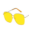 Fashion Metal Women Sunglasses Mirror Classic Large frame Retro Street Beat Glasses Travel