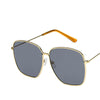 Fashion Metal Women Sunglasses Mirror Classic Large frame Retro Street Beat Glasses Travel Oculos De Sol UV400