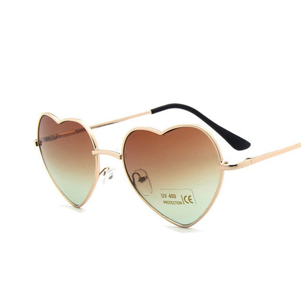 Heart Sunglasses Women Vintage Glasses for Women/Men Ocean Lens Eyeglasses Women Mirror Oculos