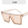 Square Oversized Sunglasses Women Gradient Glasses Women Luxury Brand Designer Outdoor Ladies UV400 Eyeglasses