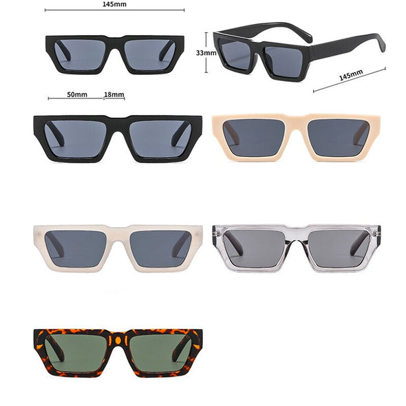 Cateye Square Sunglasses  Brand Designer Eyewear Men/Women Mirror Glasses Women Vintage Gafas