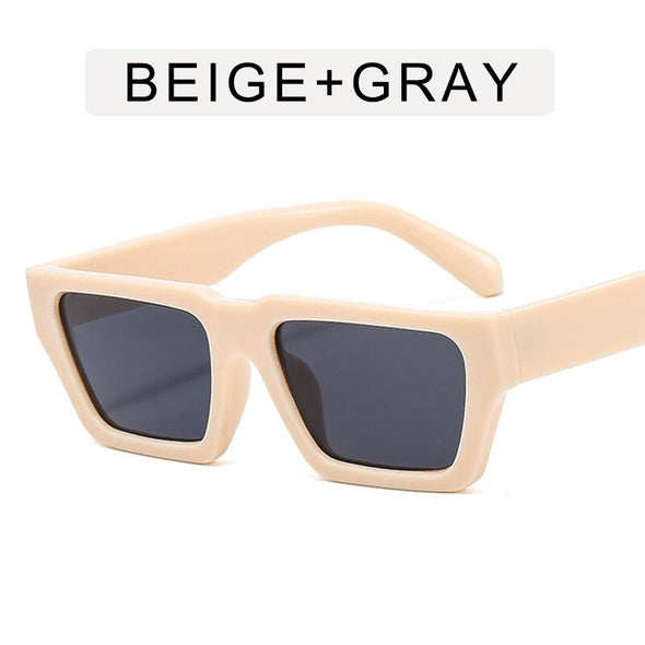 Cateye Square Sunglasses  Brand Designer Eyewear Men/Women Mirror Glasses Women Vintage Gafas