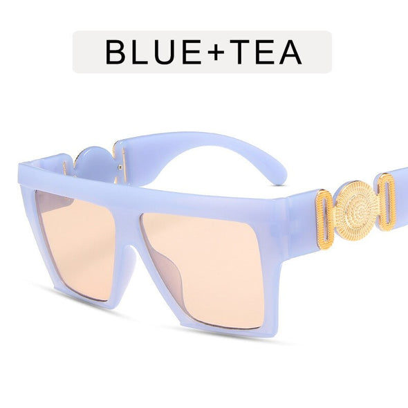 Oversized Square Sunglasses Women Luxury Brand Sunglasses   Gradient Mirror Glasses Lentes