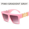 Oversized Square Sunglasses Women Luxury Brand Sunglasses   Gradient Mirror Glasses Lentes