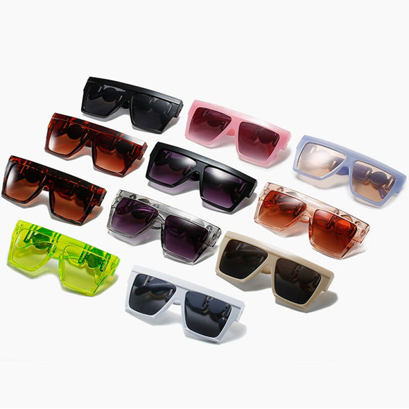 Oversized Square Sunglasses Women Luxury Brand Sunglasses   Gradient Mirror Glasses Lentes