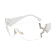 Rimless Sunglasses Women Luxury Brand Eyewear Women/Men Y2K Designer Glasses