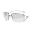 Square Diamond Sunglasses Women Rimless Eyewear Women/Men Rectangle Sunglasses