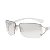 Square Diamond Sunglasses Women Rimless Eyewear Women/Men Rectangle Sunglasses