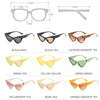 Vintage Cat Eye Sunglasses Women Small Cateye Eyewear for Women/Men Small Glasses Women Shades