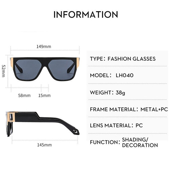 Black Square Sunglasses Women Oversized Glasses Female Luxury best