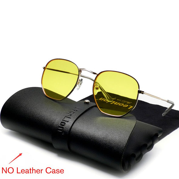 2023 Metal Vintage Sunglasses Men Luxury Brand Polygon Glasses Men/Women Designer Eyewear Men Oculos De Sol Masculino
