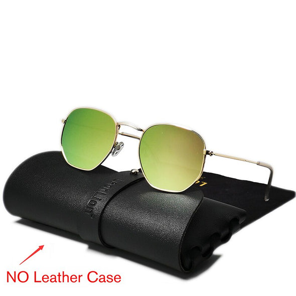 2023 Metal Vintage Sunglasses Men Luxury Brand Polygon Glasses Men/Women Designer Eyewear Men Oculos De Sol Masculino