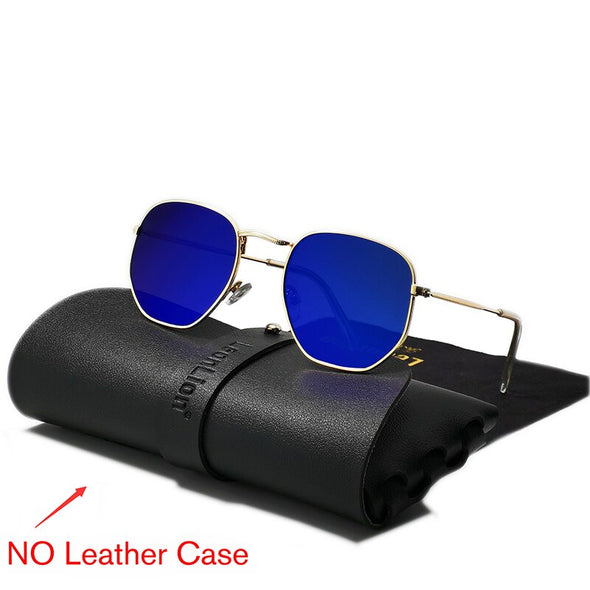 2023 Metal Vintage Sunglasses Men Luxury Brand Polygon Glasses Men/Women Designer Eyewear Men Oculos De Sol Masculino