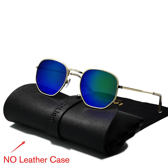 2023 Metal Vintage Sunglasses Men Luxury Brand Polygon Glasses Men/Women Designer Eyewear Men Oculos De Sol Masculino
