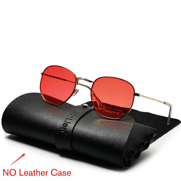 2023 Metal Vintage Sunglasses Men Luxury Brand Polygon Glasses Men/Women Designer Eyewear Men Oculos De Sol Masculino