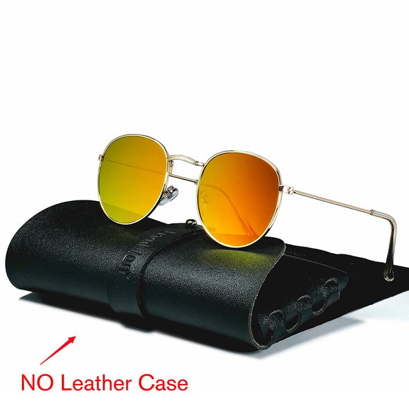 2023 Round Retro Sunglasses Men Round Vintage Glasses for Men/Women Luxury Eyewear Men Metal Lunette Soleil Homme UV400