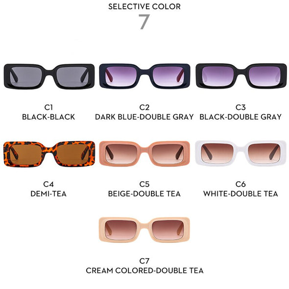 2023 Small Rectangle Sunglasses Men Square Brand Eyewear Men/Women Luxury Glasses Men Party Gafas De Sol Hombre uv400