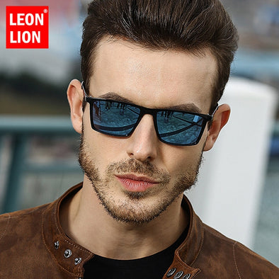 2023 Square Polarized Sunglasses Men Mirror Driving Retro Sun Glasses UV400 High Quality Lunette De Soleil Homme