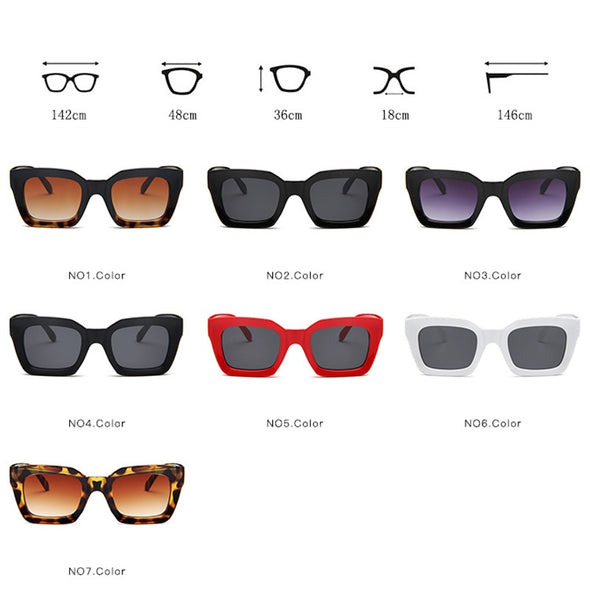 2023 Square Sunglasses Men Retro Eyeglasses Men/Women Gradient Clear Lens Glasses Men Gafas Lentes De Sol Mujer UV400