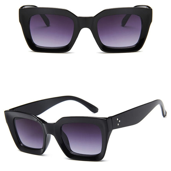 2023 Square Sunglasses Men Retro Eyeglasses Men/Women Gradient Clear Lens Glasses Men Gafas Lentes De Sol Mujer UV400