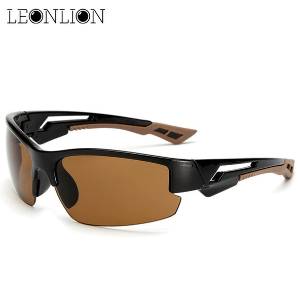 LeonLion 2023 Vintage Outdoor Camouflage Sunglasses Men Classic Fishing Travel Sun Glasses UV400 Glasses Masculino