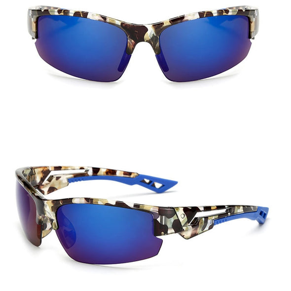 LeonLion 2023 Vintage Outdoor Camouflage Sunglasses Men Classic Fishing Travel Sun Glasses UV400 Glasses Masculino