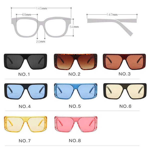 LeonLion Oversized Sunglasses Men 2023 Square Sun Glasses For Men/Women Vintage Eyeglasses Men Luxury Oculos De Sol Feminino