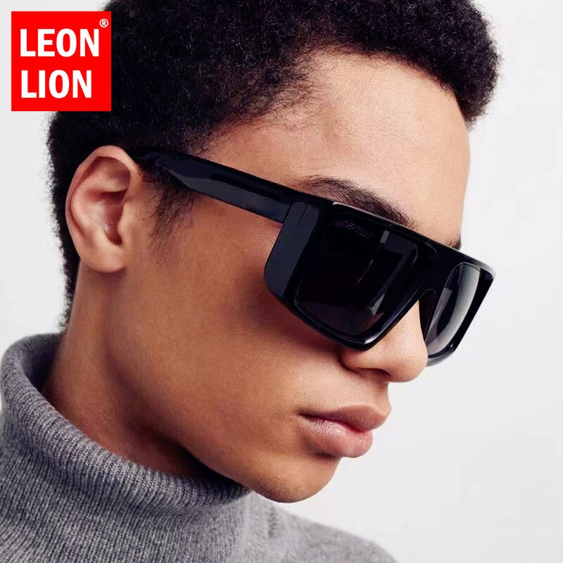 LeonLion Oversized Sunglasses Men Luxury Brand Designer Glasses