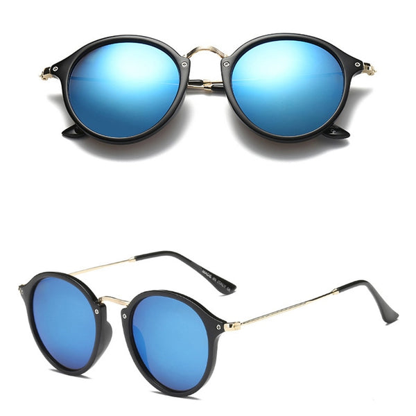 Round Retro Sunglasses（Need to choose tinted color, otherwise the lenses are transparent）