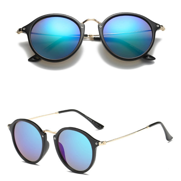 Round Retro Sunglasses（Need to choose tinted color, otherwise the lenses are transparent）